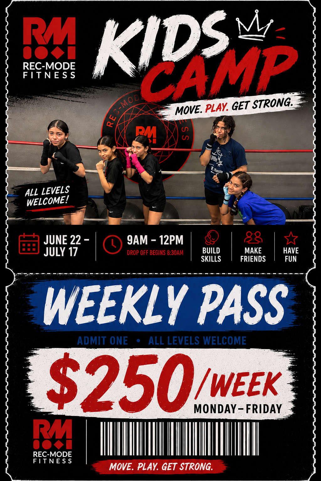 Rec-Mode Kid's Camp (Weekly Passes)
