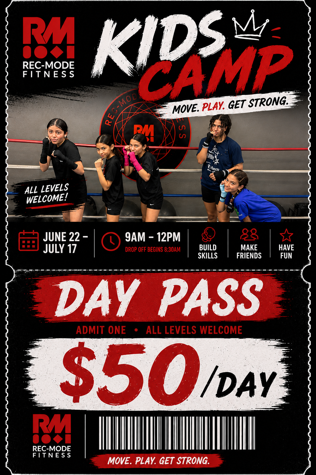 Rec-Mode Kid's Camp (Day Passes)